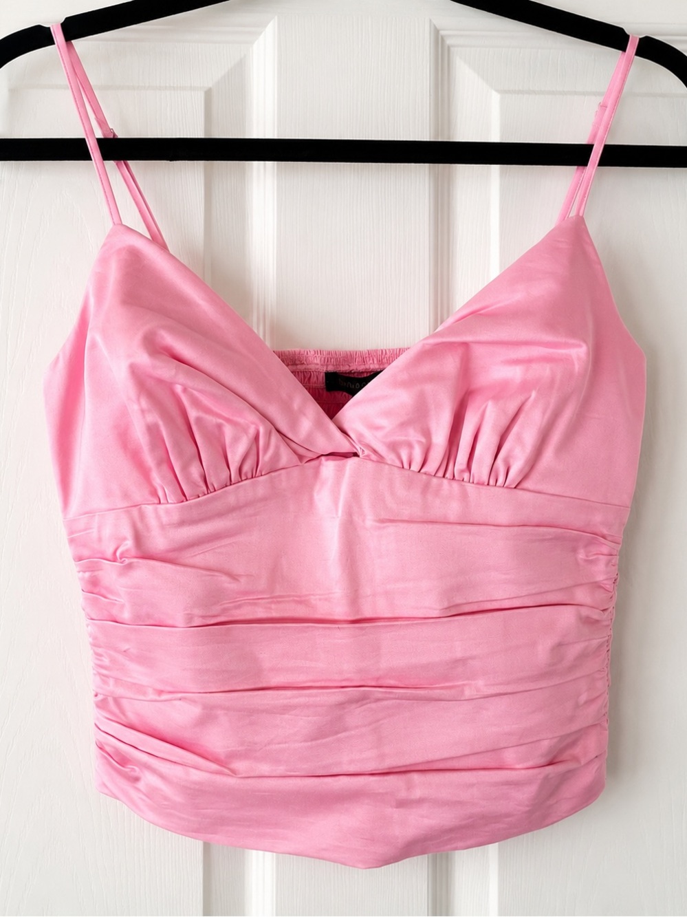 Dynamite Prism Pink Ruched Twist Cami Top NWT XS - Picture 2 of 13
